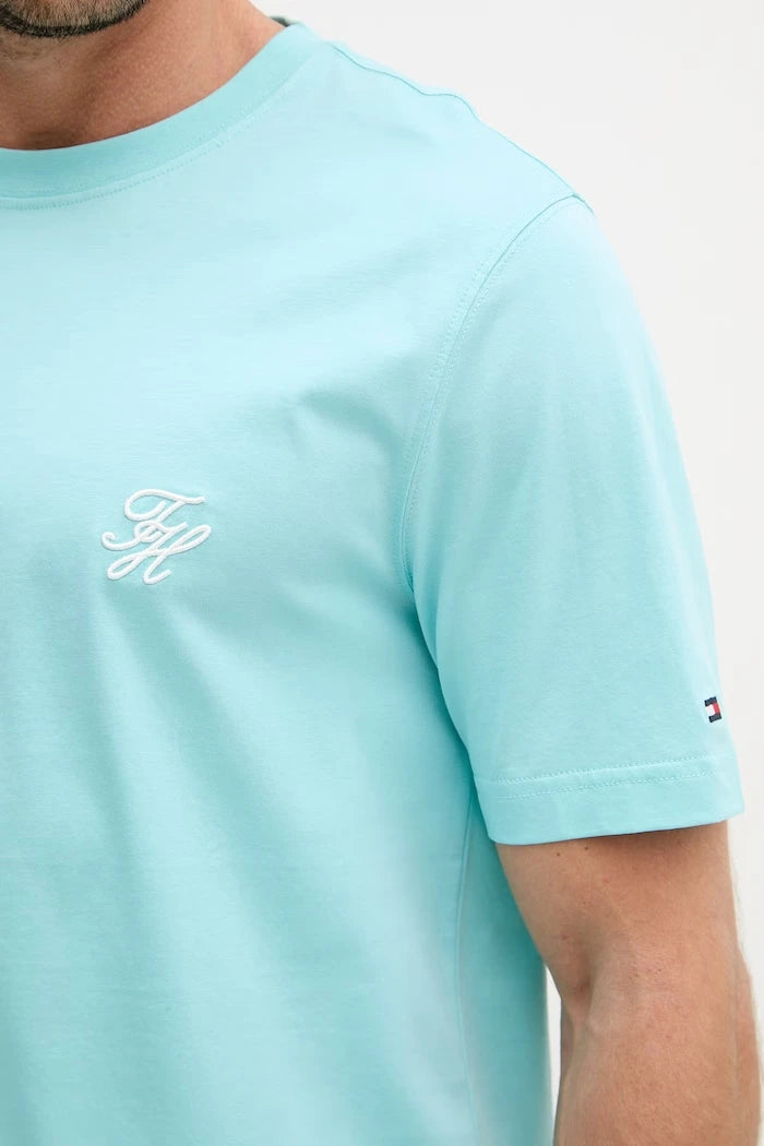 Tommy Hilfiger pamuklu basic erkek tişört SUMMER