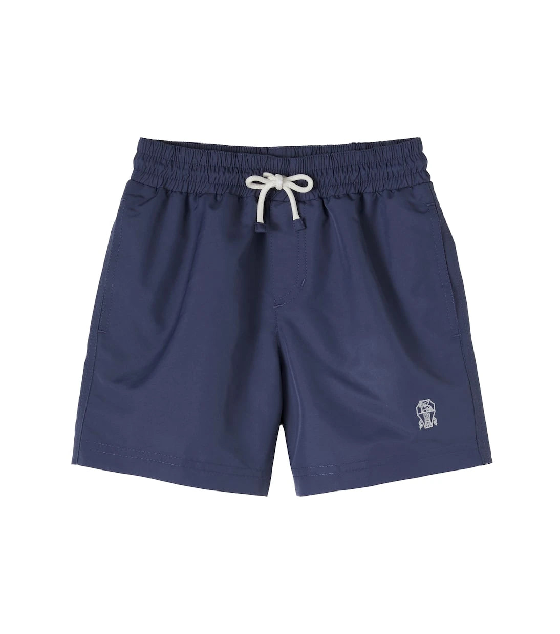 Brunello Cucinelli Kids - شورت سباحة بشعار العلامة التجارية