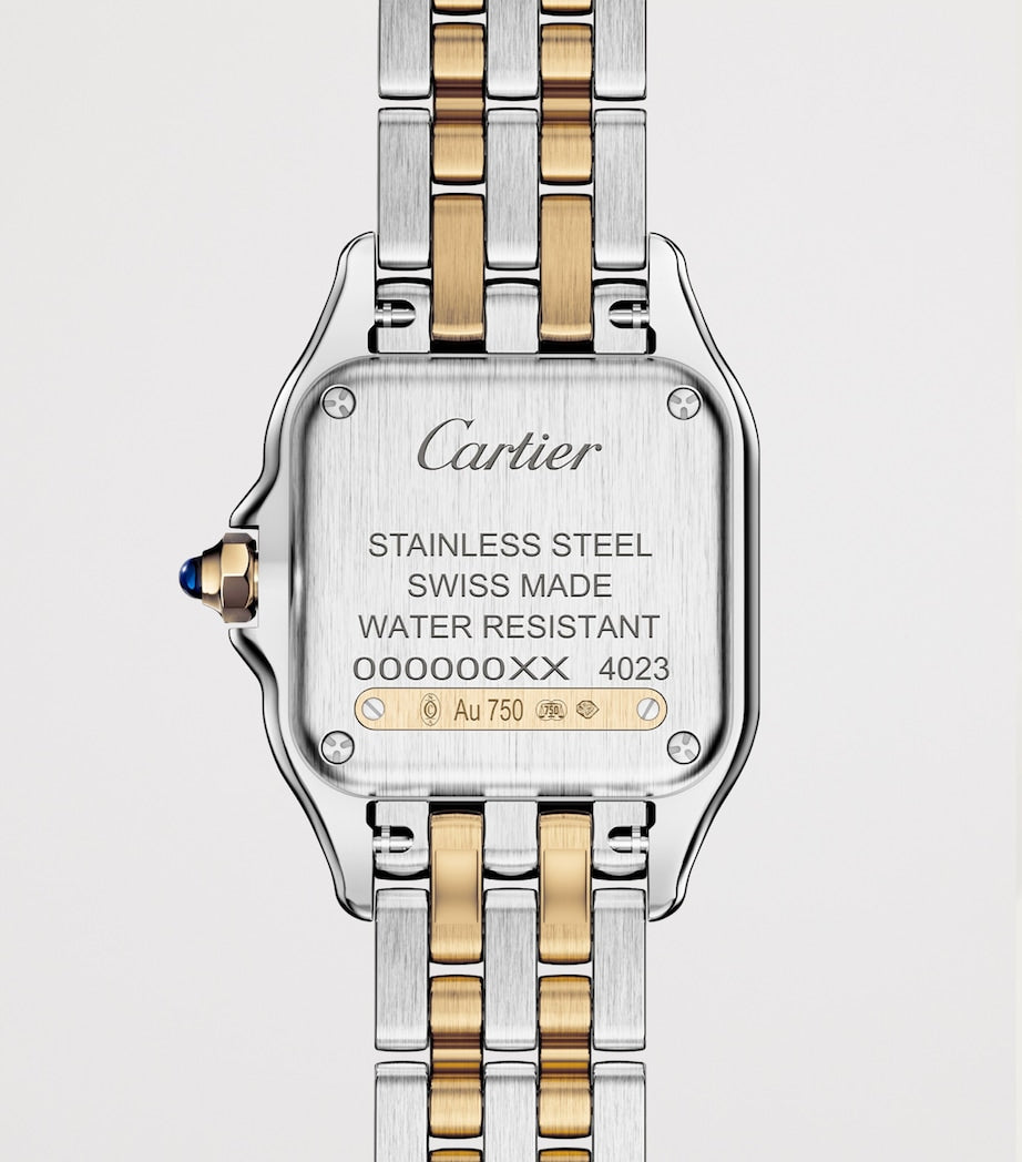 Small Yellow Gold and Stainless Steel Panthère de Cartier Watch 23mm