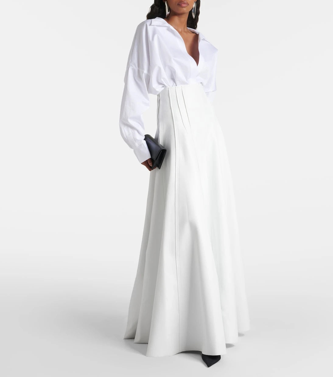 Norma Kamali - Grace faux leather maxi skirt