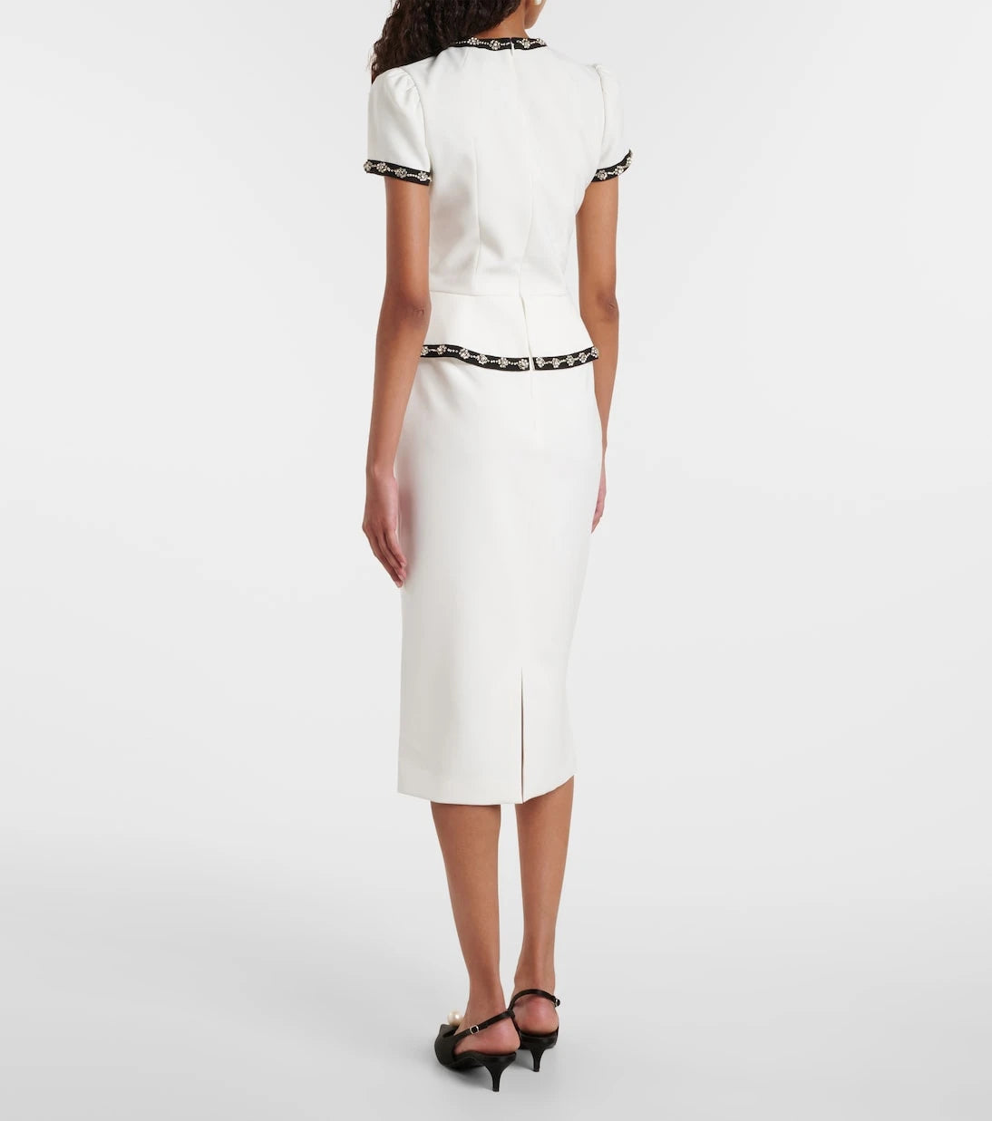 Jenny Packham - Bisou crystal-embellished midi dress
