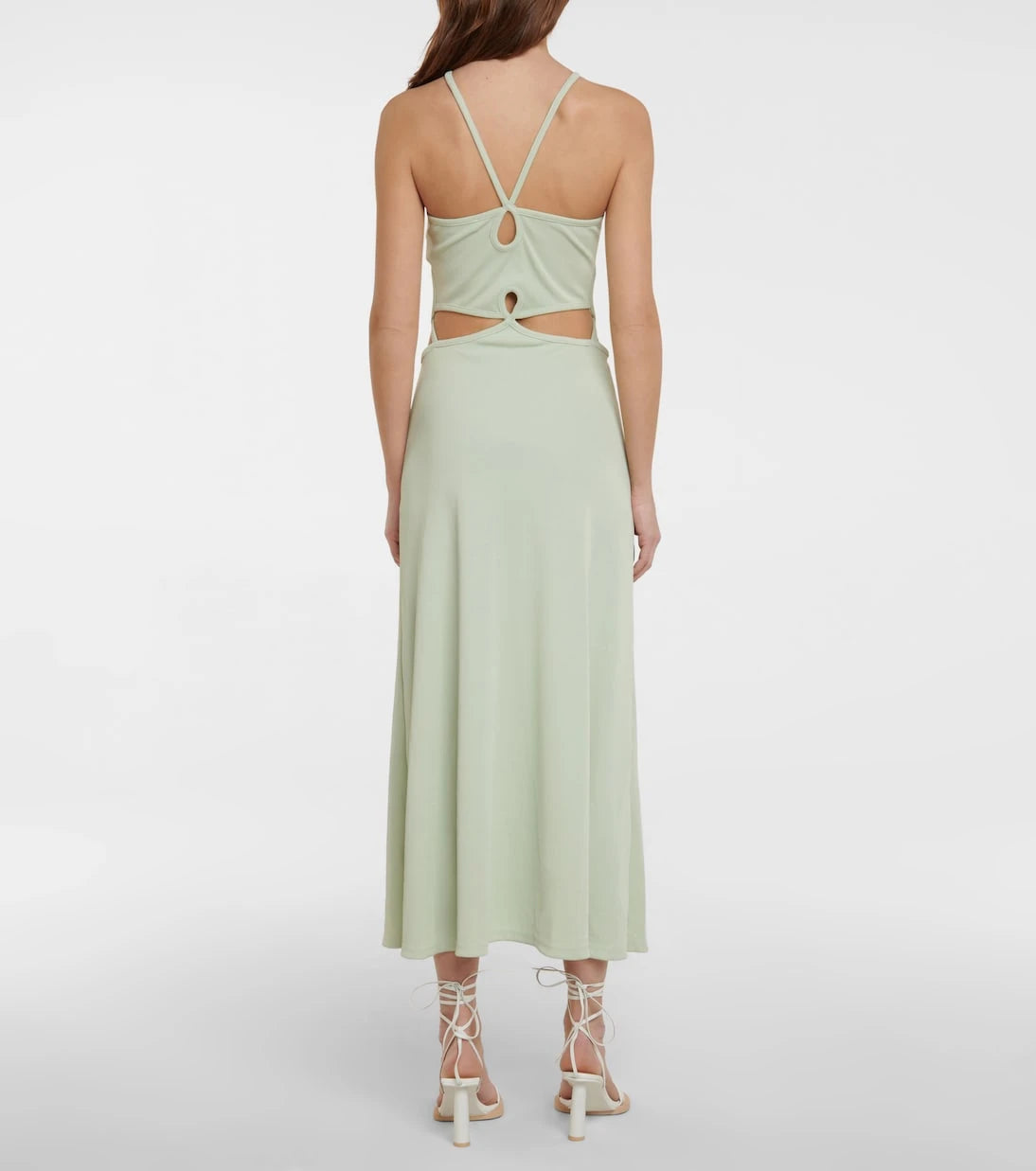 Christopher Esber - Cutout ribbed-knit maxi dress