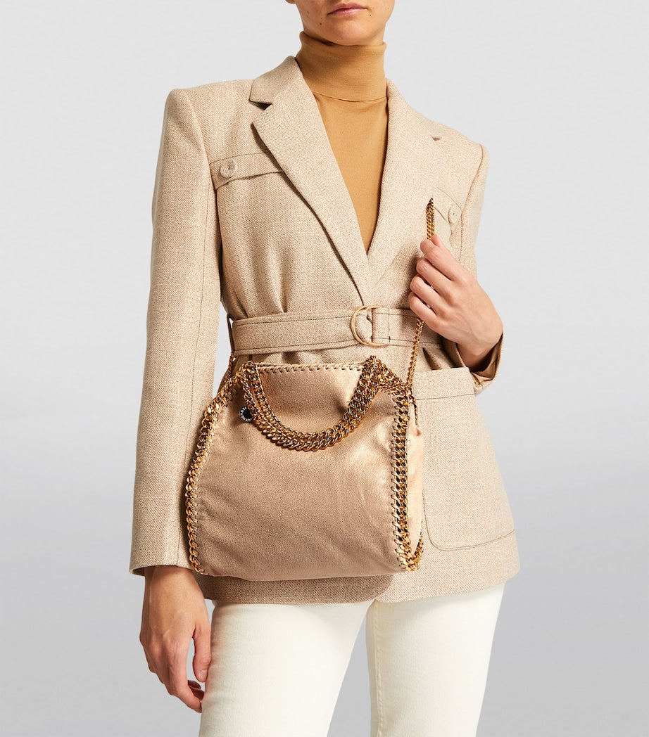 Stella McCartney Beige Mini Falabella Tote Bag