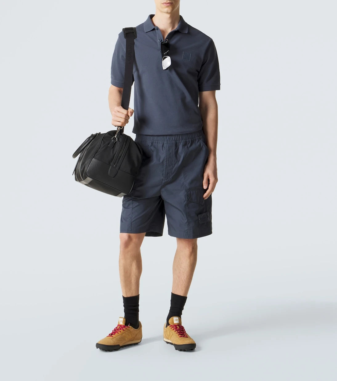 Stone Island - Ghost cotton canvas cargo shorts