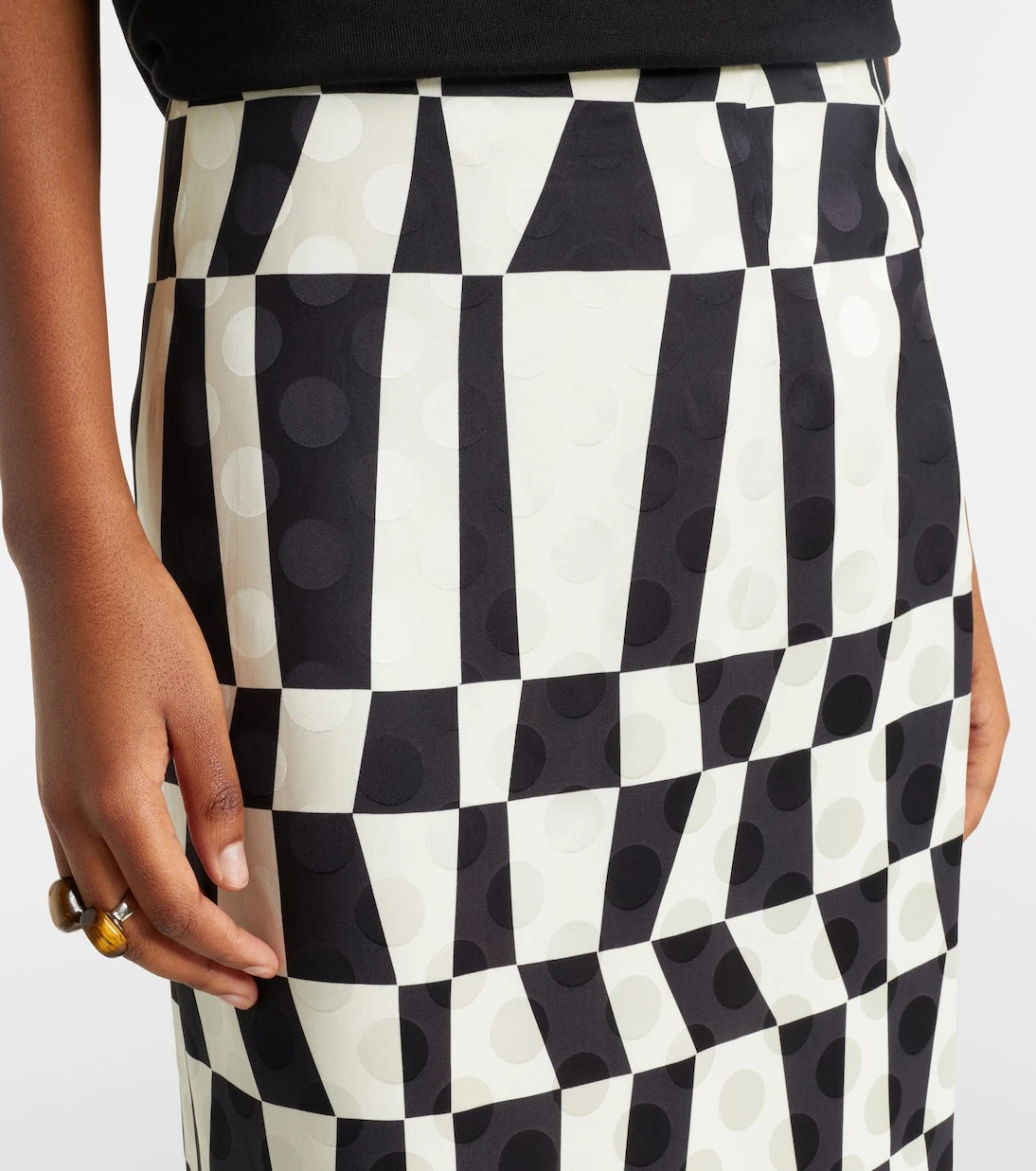Dries Van Noten - Printed pencil skirt