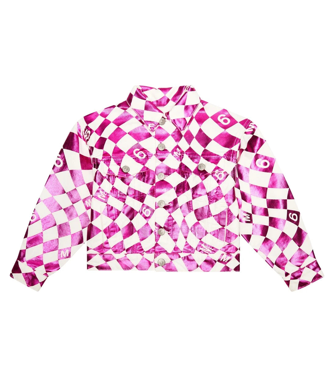 MM6 Maison Margiela Kids - جاكيت جينز كاروهات