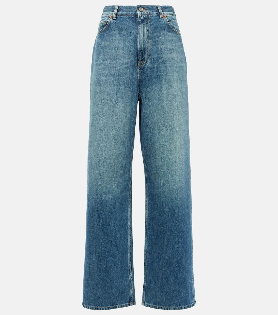 Valentino - High-rise straight jeans