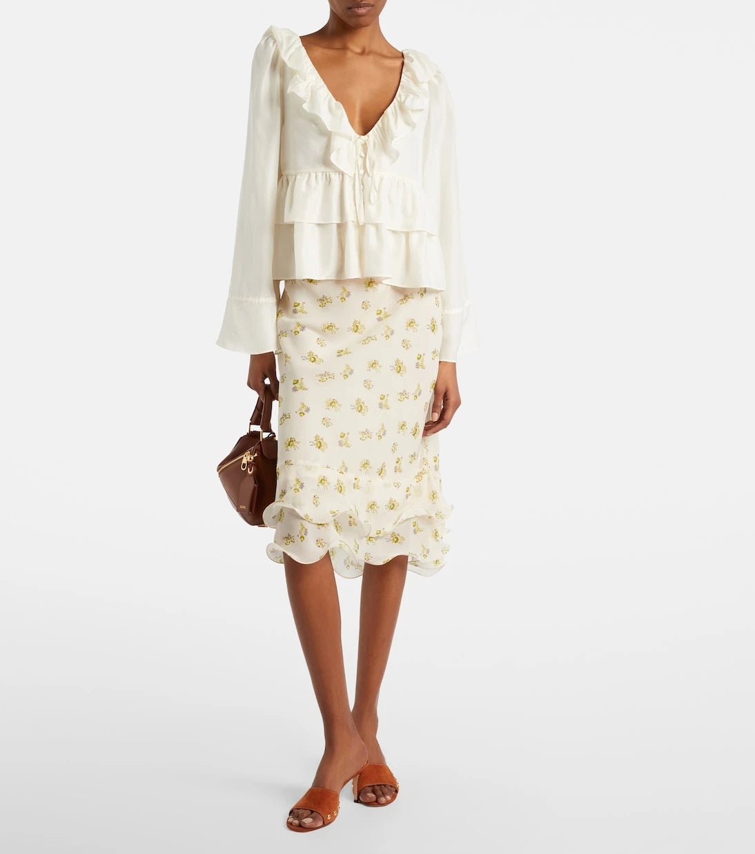 Dorothee Schumacher - Ruffled silk shirt