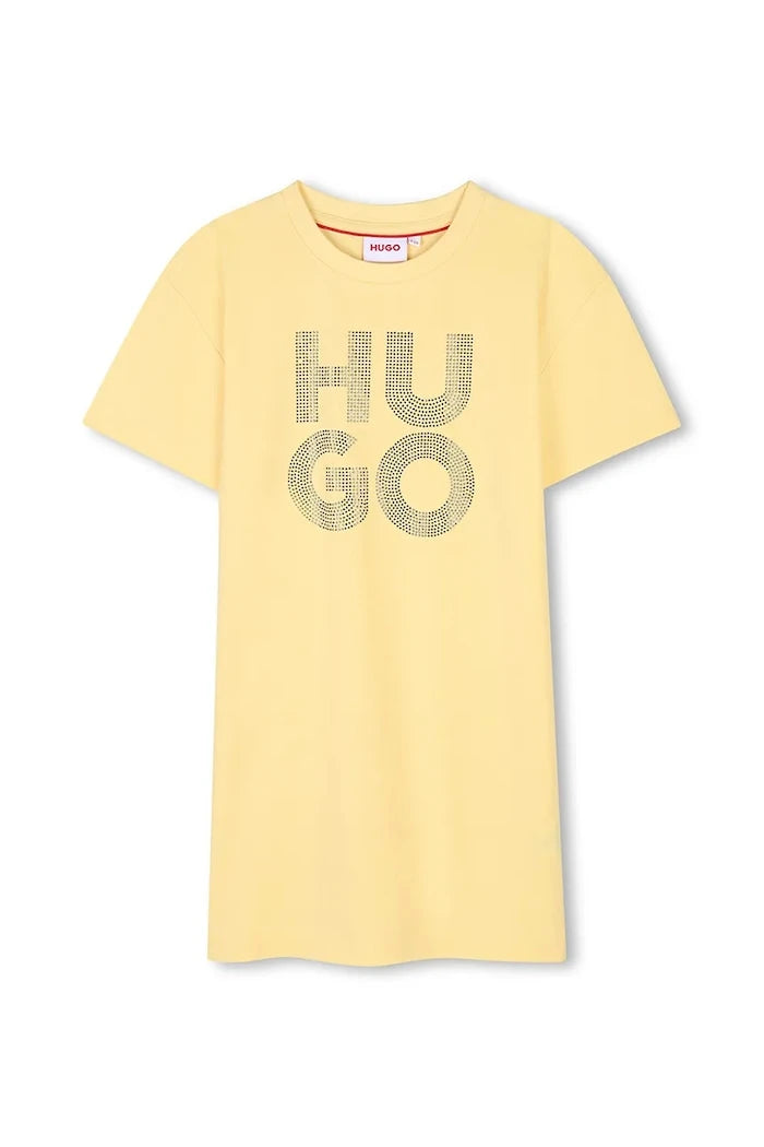 Детска памучна рокля HUGO