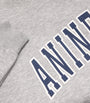 ANINE BING Grey Cotton-Blend Spencer Sweatshirt