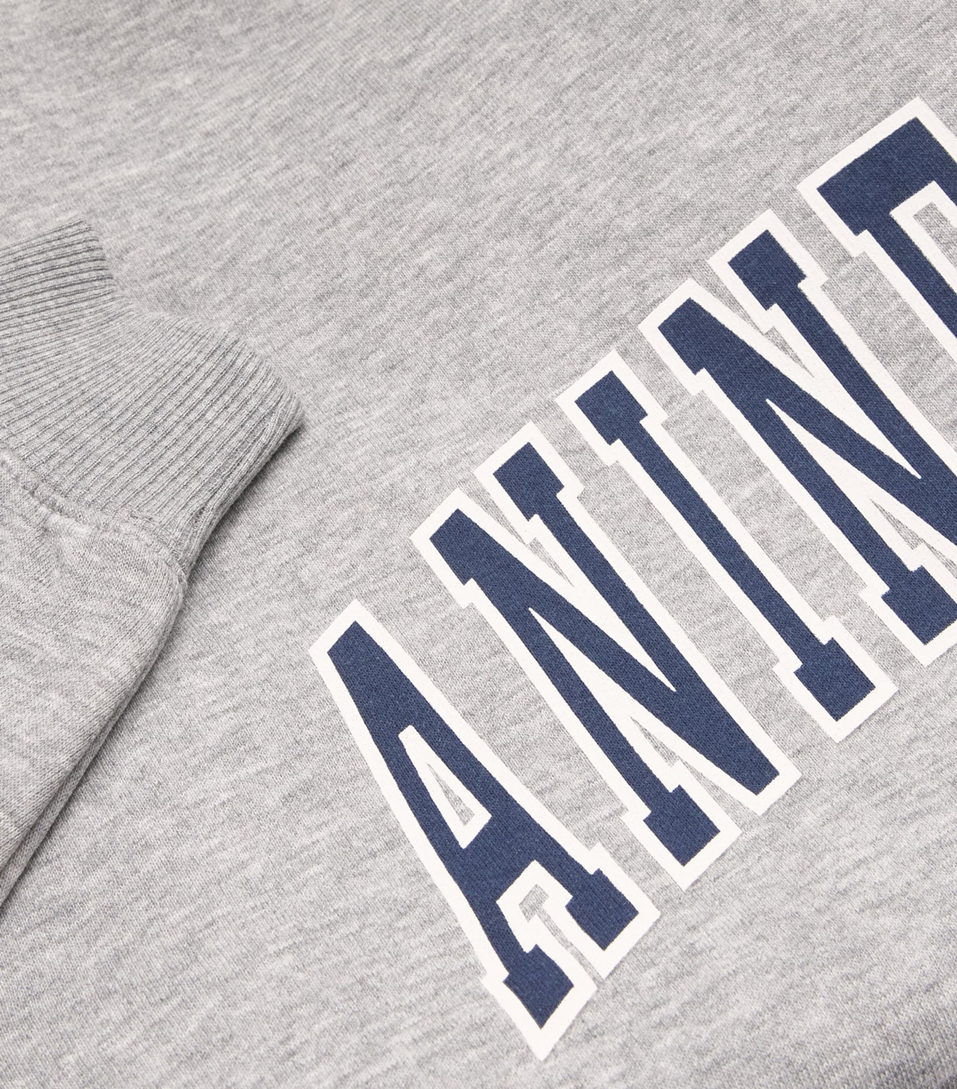 ANINE BING Grey Cotton-Blend Spencer Sweatshirt