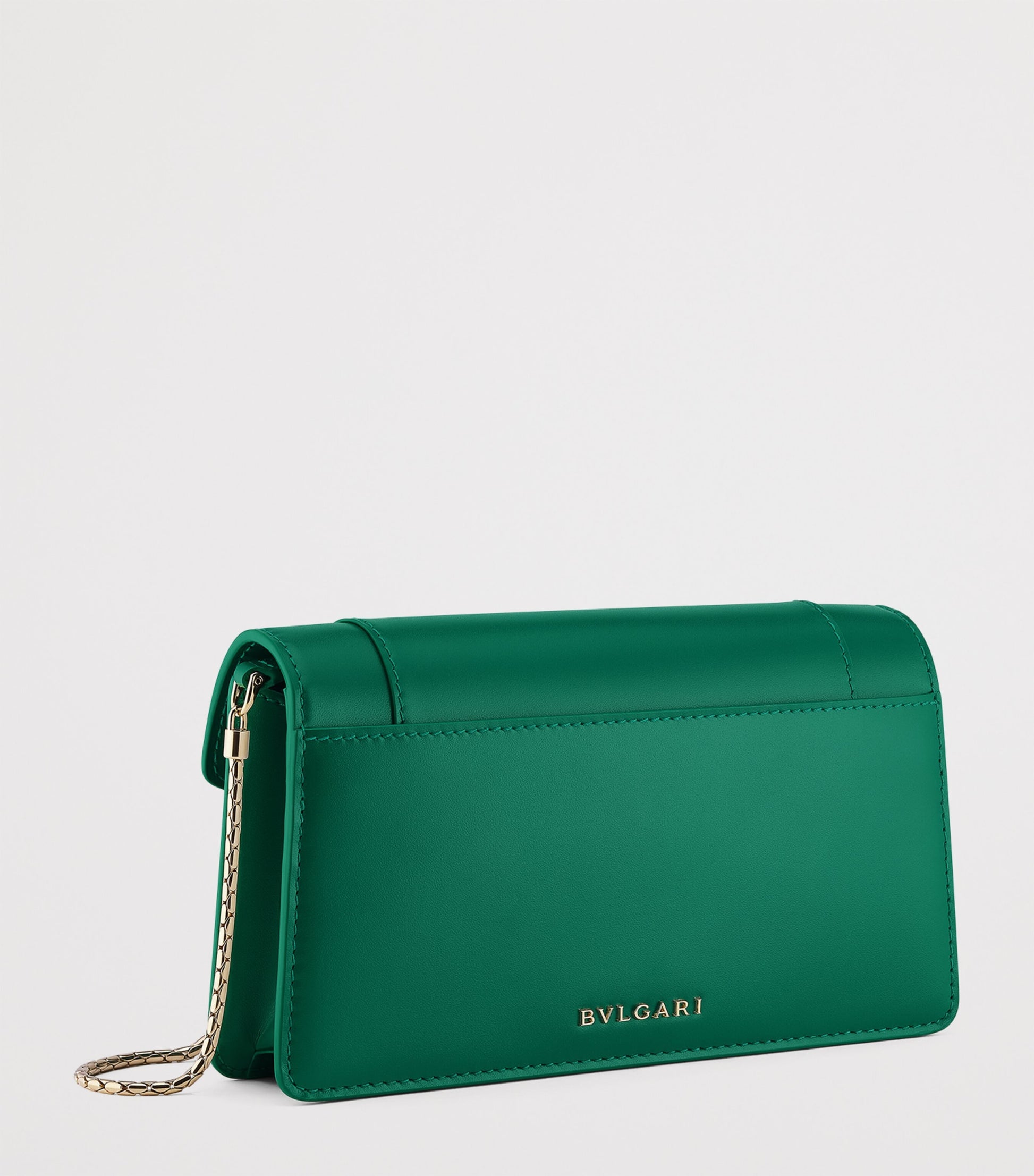 Green Serpenti Forever Chain Wallet