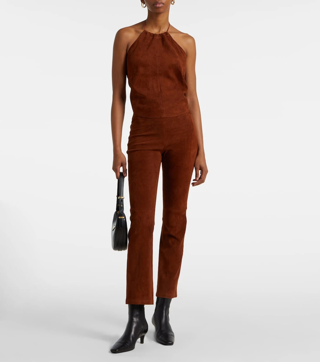 Stouls - Halterneck suede top