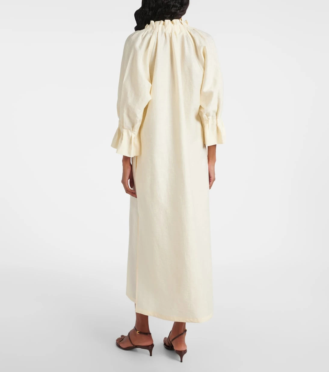 Max Mara - Jene linen and silk-blend maxi dress