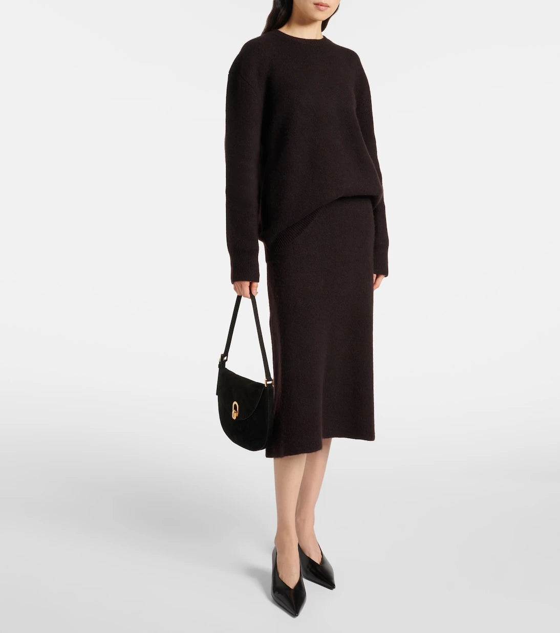 Savette - Tondo Small suede shoulder bag