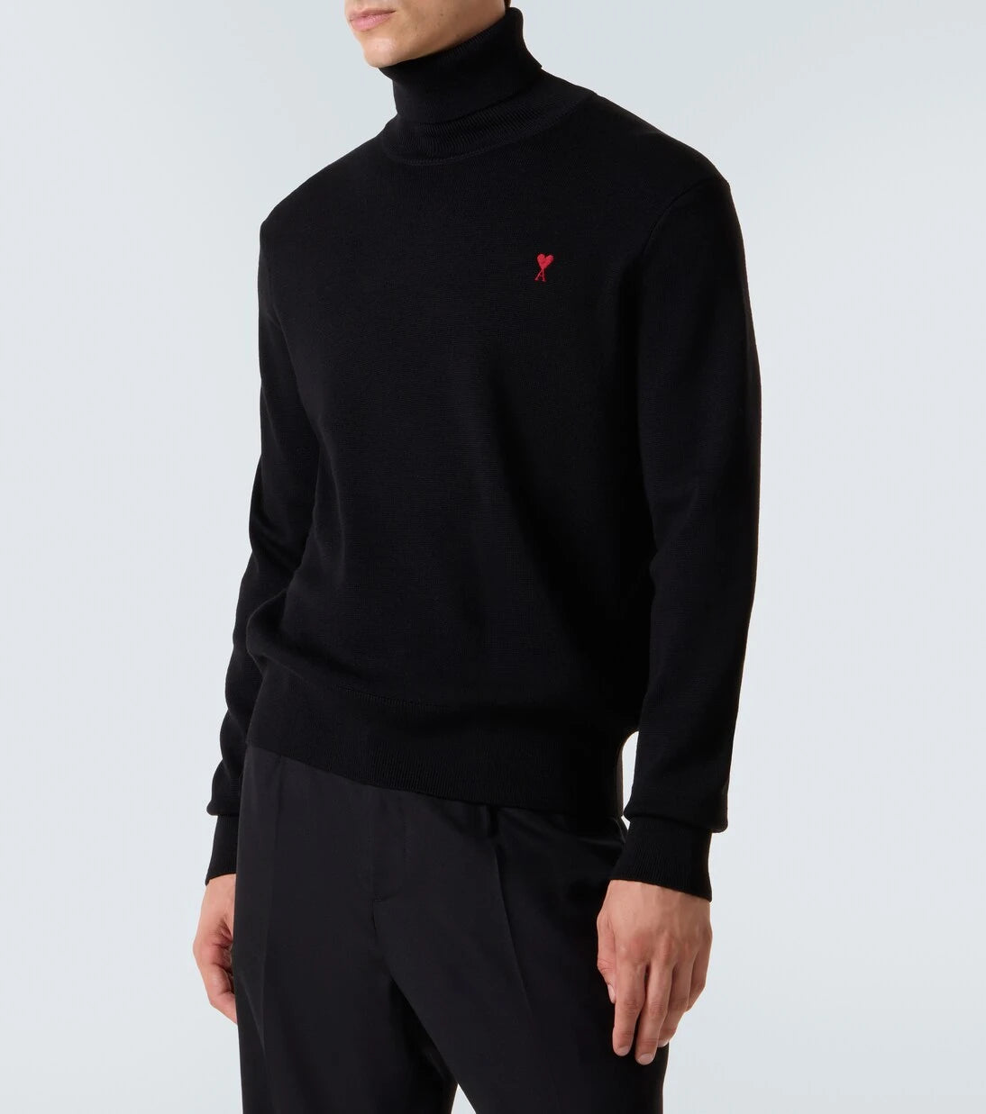 Ami Paris - Ami de Cœur wool turtleneck sweater