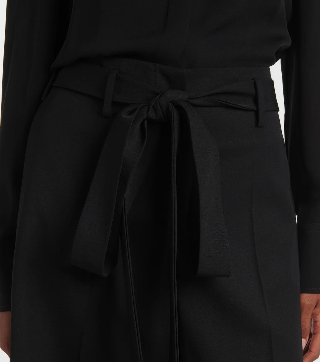 Valentino - Virgin wool sablé Bermuda pants