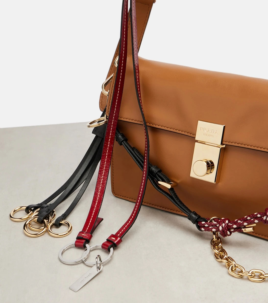 Prada - Prada Soft Sound Small leather shoulder bag