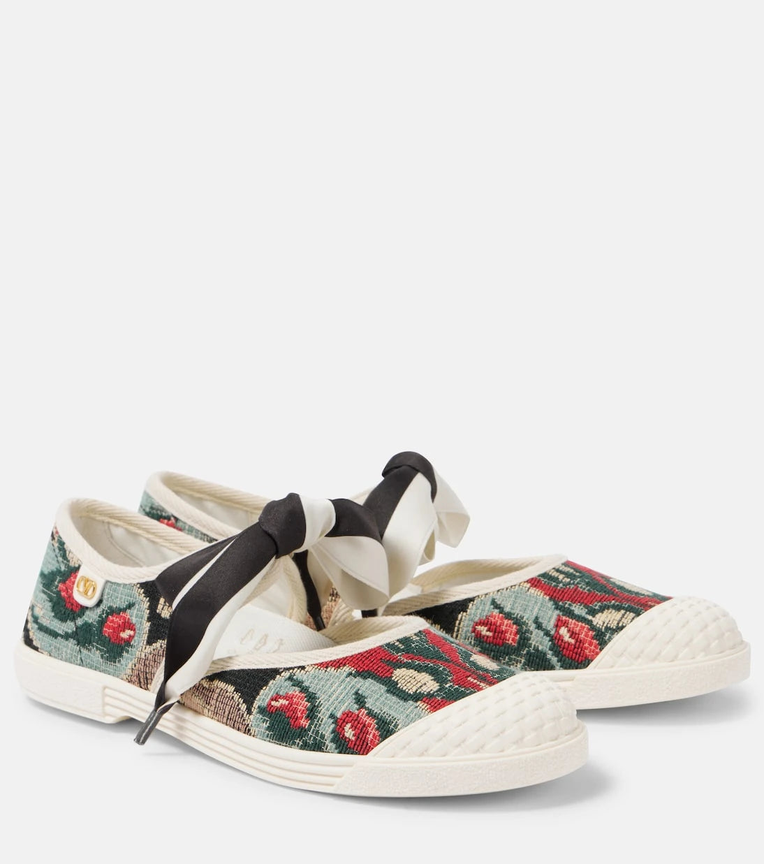 Valentino Garavani - Bay By Bay jacquard Mary Jane sneakers