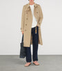 Burberry Beige Long Kensington Heritage Trench Coat