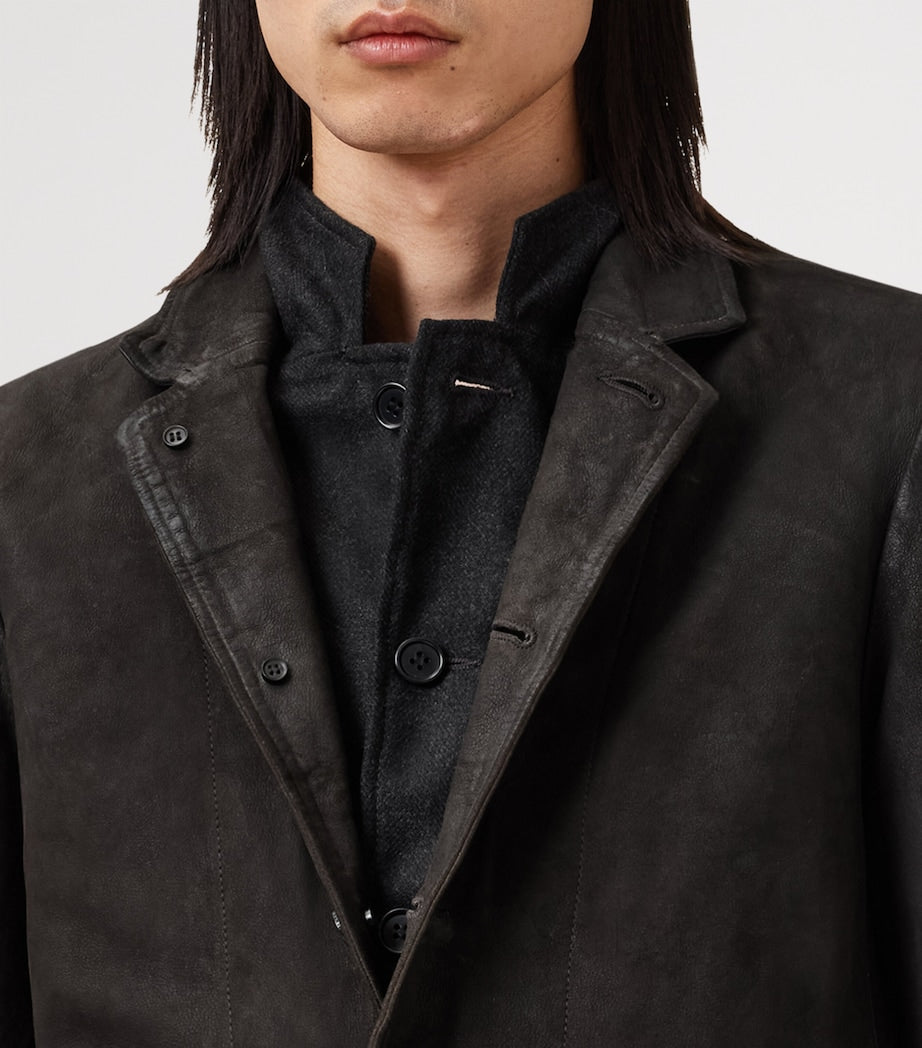 Leather Survey Blazer ANTHRACITE GREY