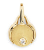 Mini Yellow Gold and Diamond Diana Charm