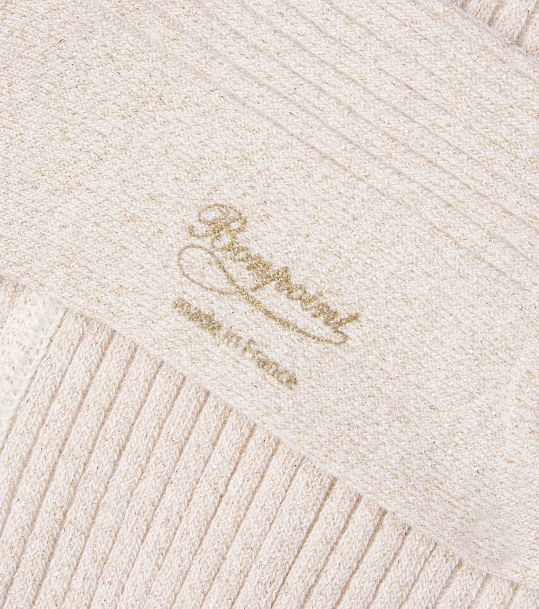 Bonpoint - Cotton-blend lamé knee-high tights