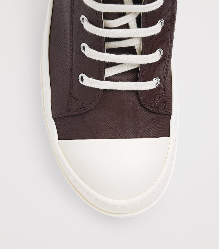 DRKSHDW Waxed Canvas High-Top Sneakers