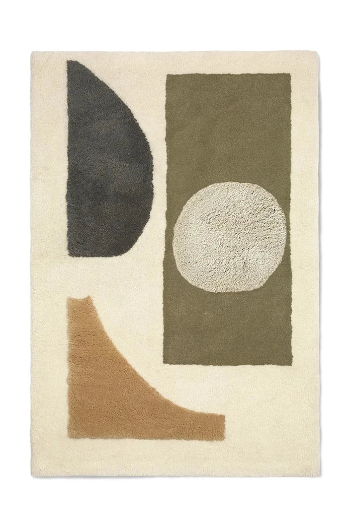 Вълнен килим ferm LIVING Bloco 80 x 120 cm