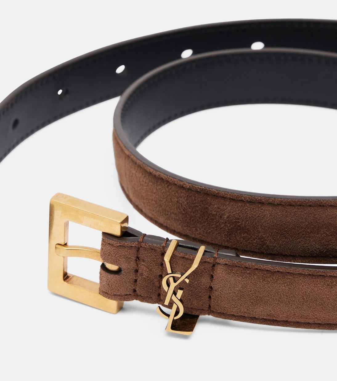 Saint Laurent - Cassandre suede belt