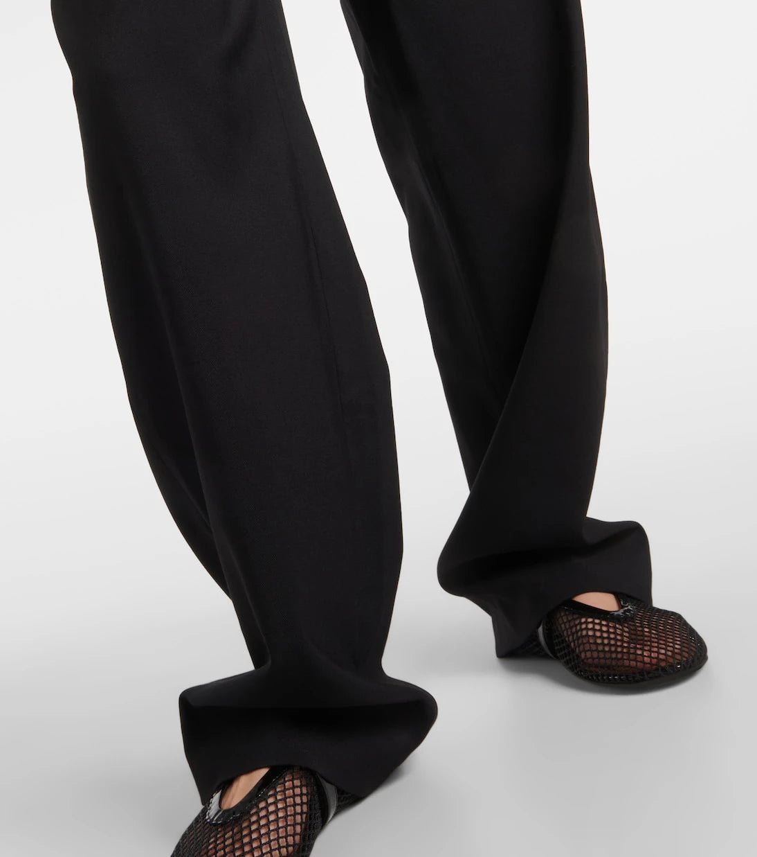 Alaïa - High-rise wool wide-leg pants