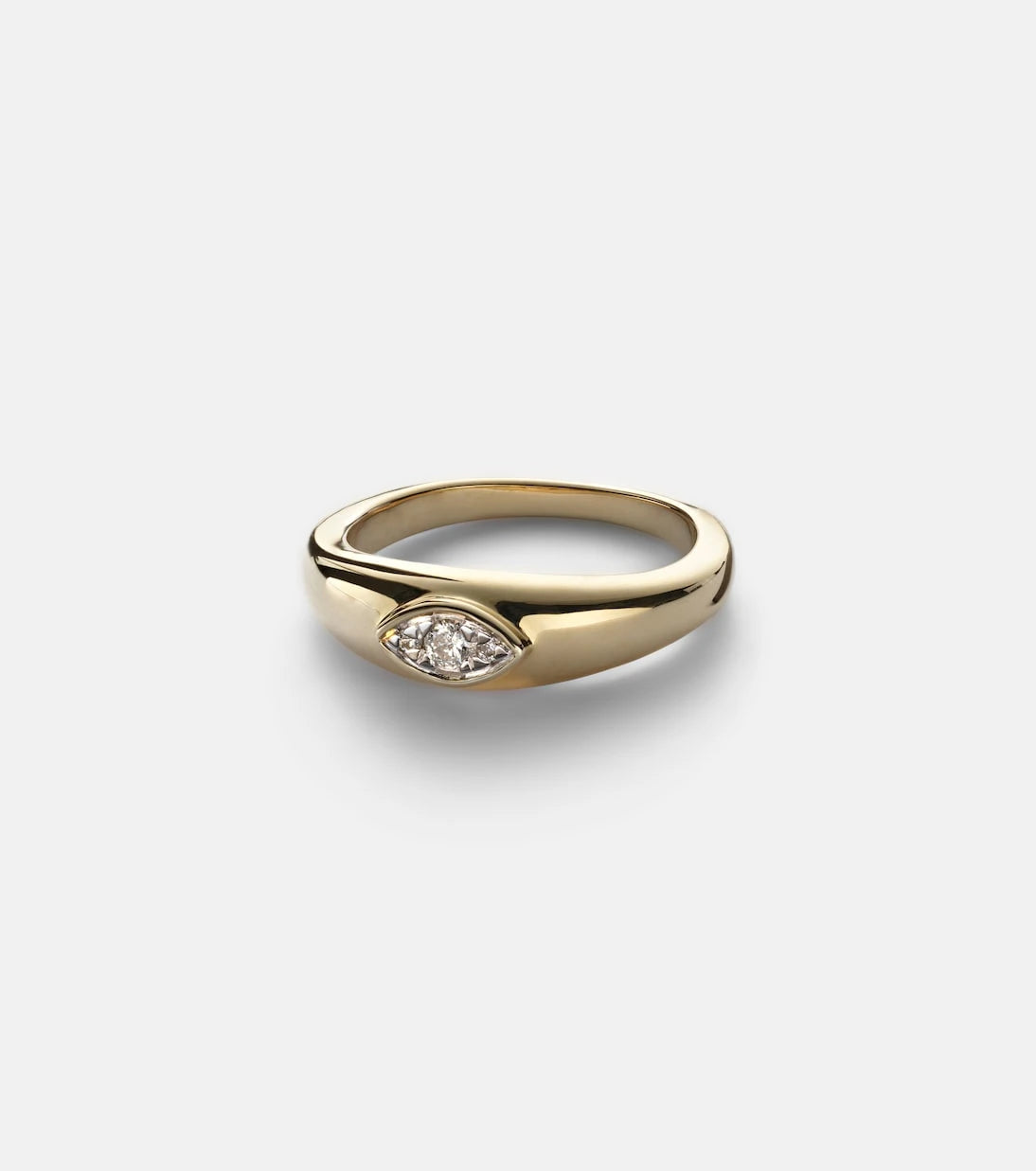 Stone and Strand - Muse 10kt gold ring with diamonds