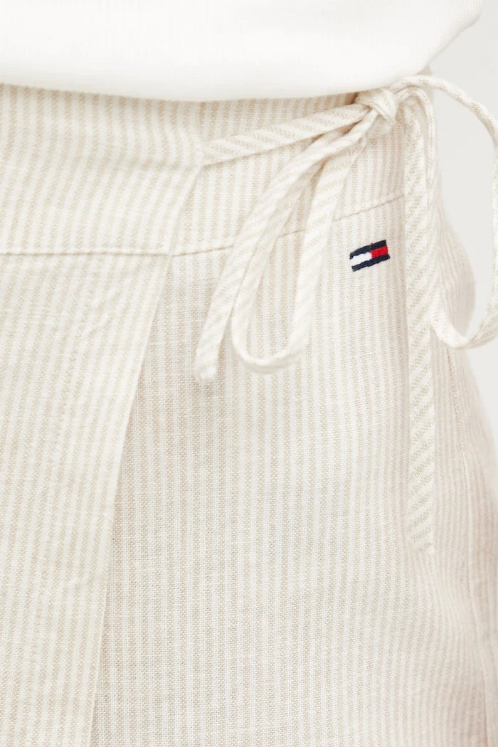 Tommy Jeans kadın keten şort etek