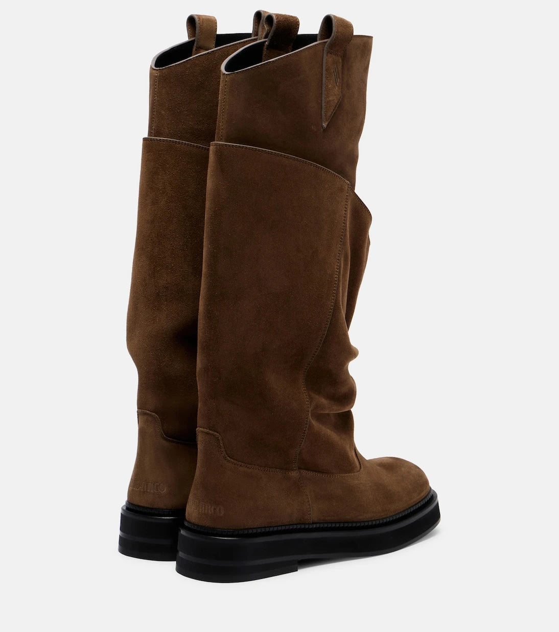 The Attico - Passeggiata suede combat boots