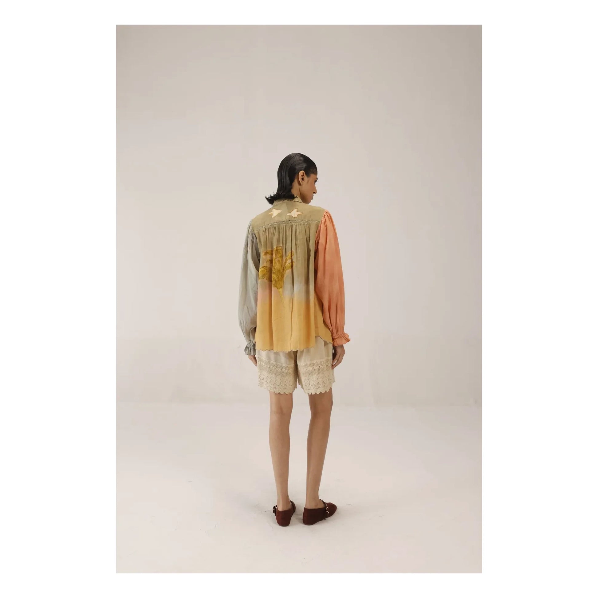 CORD - Judy Cotton Silk Blouse | Khaki