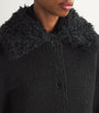 Black Faux-Shearling Jacket