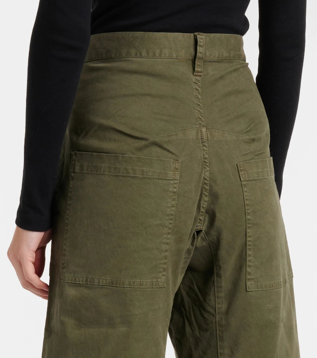 Nili Lotan - Shon cotton twill barrel-leg pants