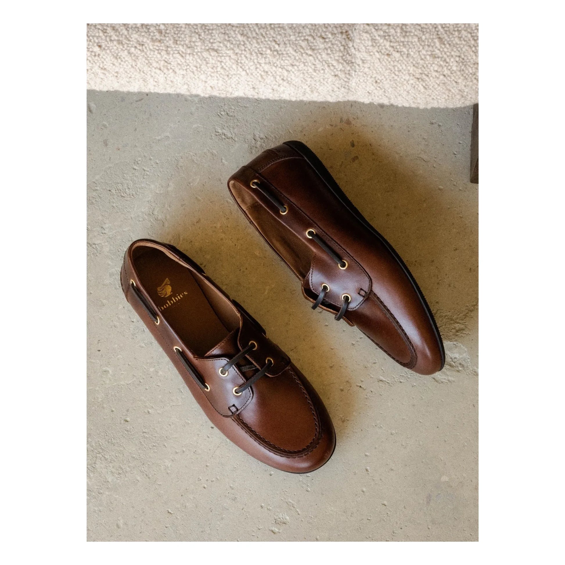 Bobbies - Betsy Leather Boat Shoes | Coffee