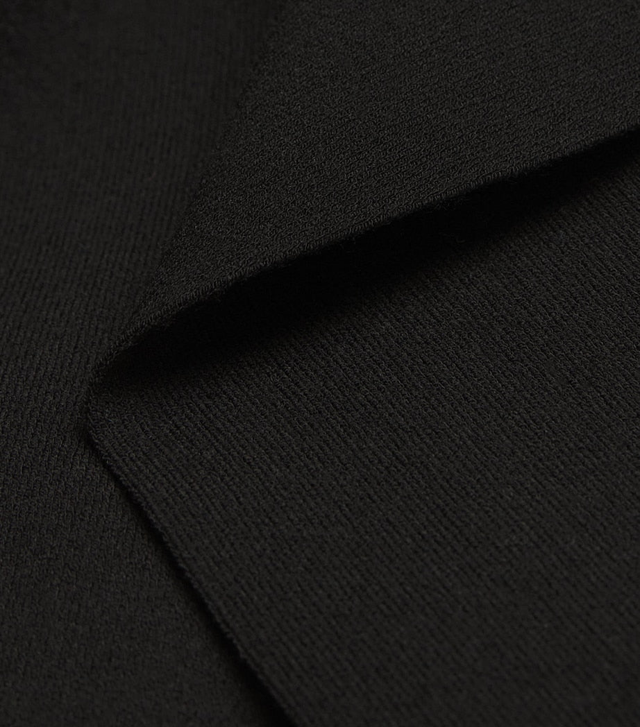 Knitted Neck-Tie Maxi Dress