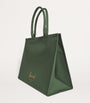 Green Large Cotton Logo Tote Bag
