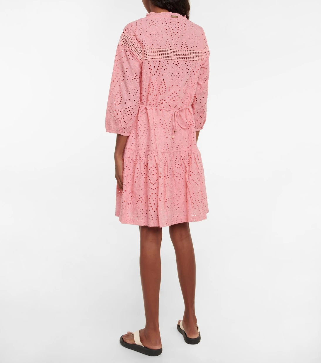Heidi Klein - Broderie anglaise cotton minidress