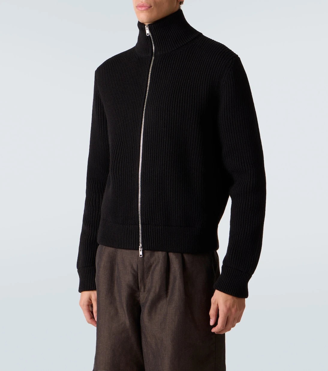 Maison Margiela - Virgin wool zip-up cardigan