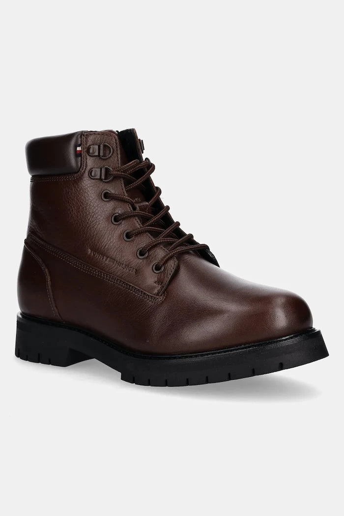 Tommy Hilfiger FLEX TH OUTDOOR RS LTH BOOT Deri Trekking Botları
