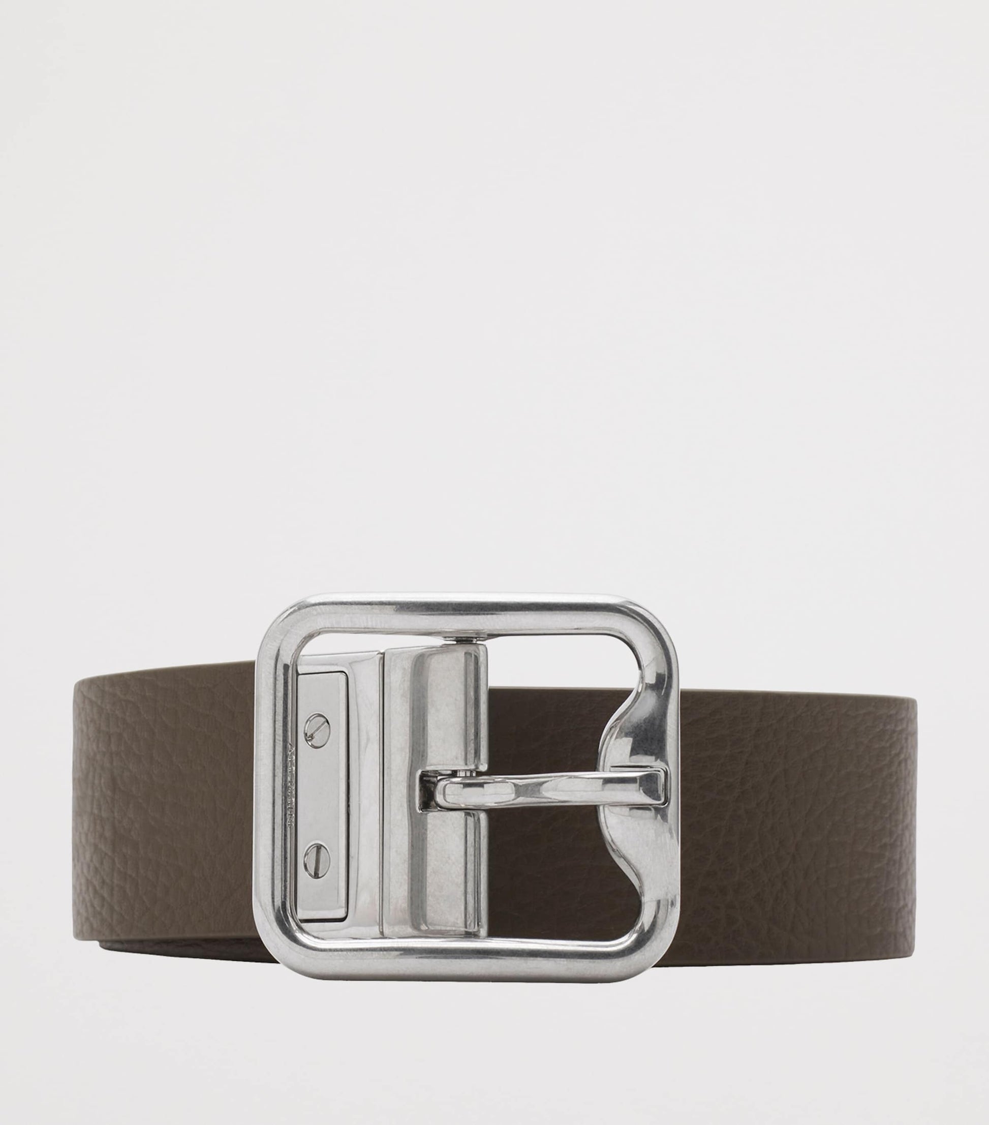 Burberry Leather Check Reversible B-Buckle Belt