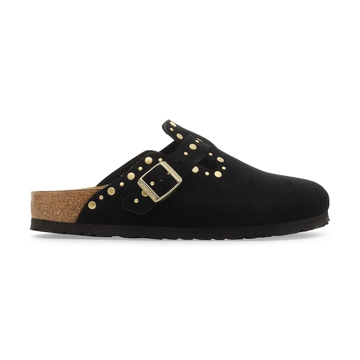 Велурени чехли Birkenstock Boston Rivet