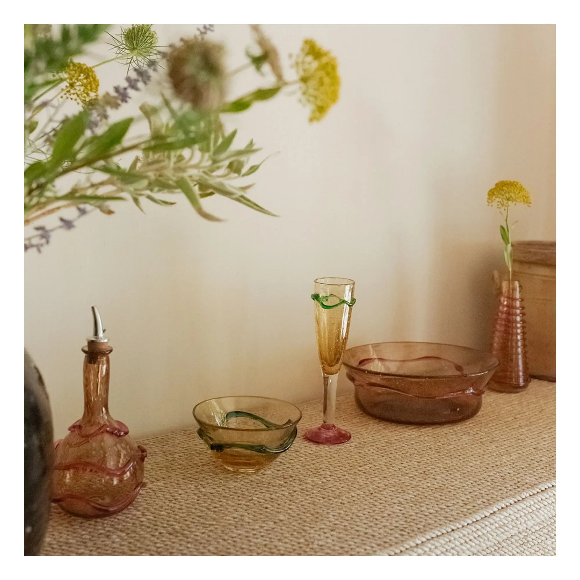 Denise - Romeo glass dish | Pink