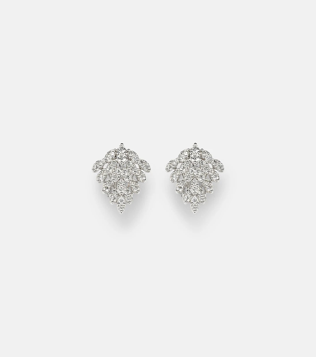 Anita Ko - Nowflake 18kt white gold earrings with diamonds