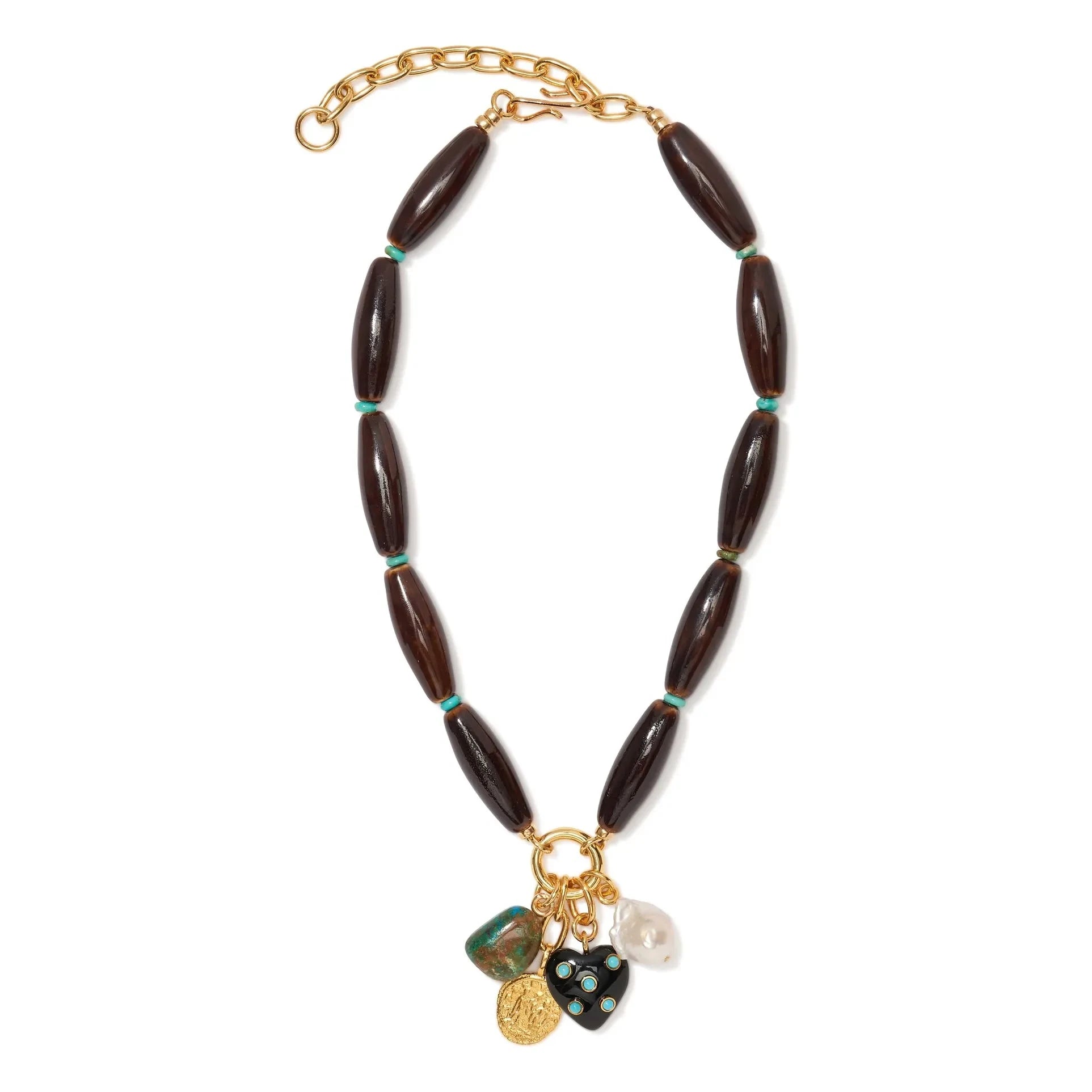 Lizzie Fortunato - Marilla necklace | Dark Brown