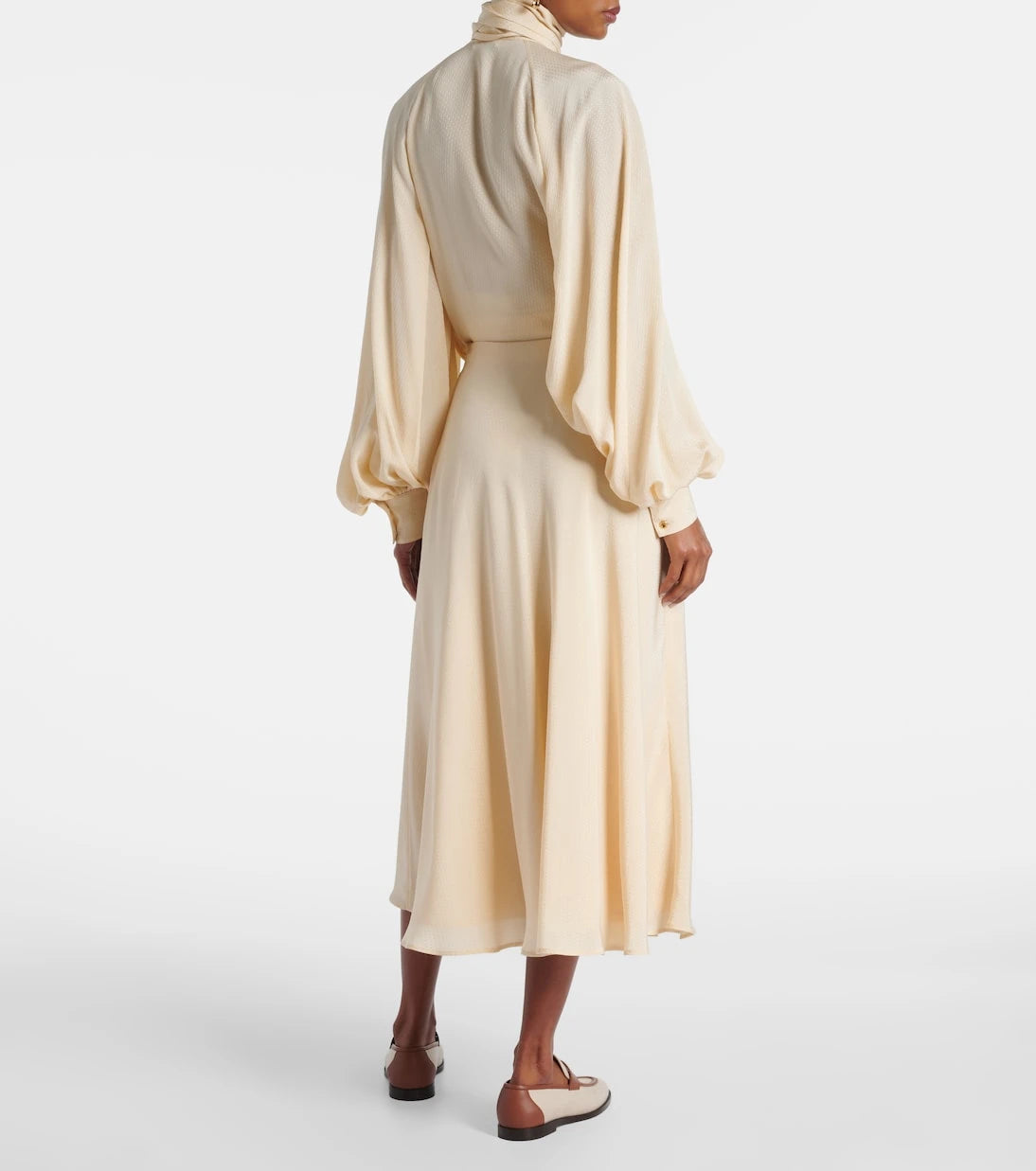 Loro Piana - تنورة إريكا ميدي حريرية