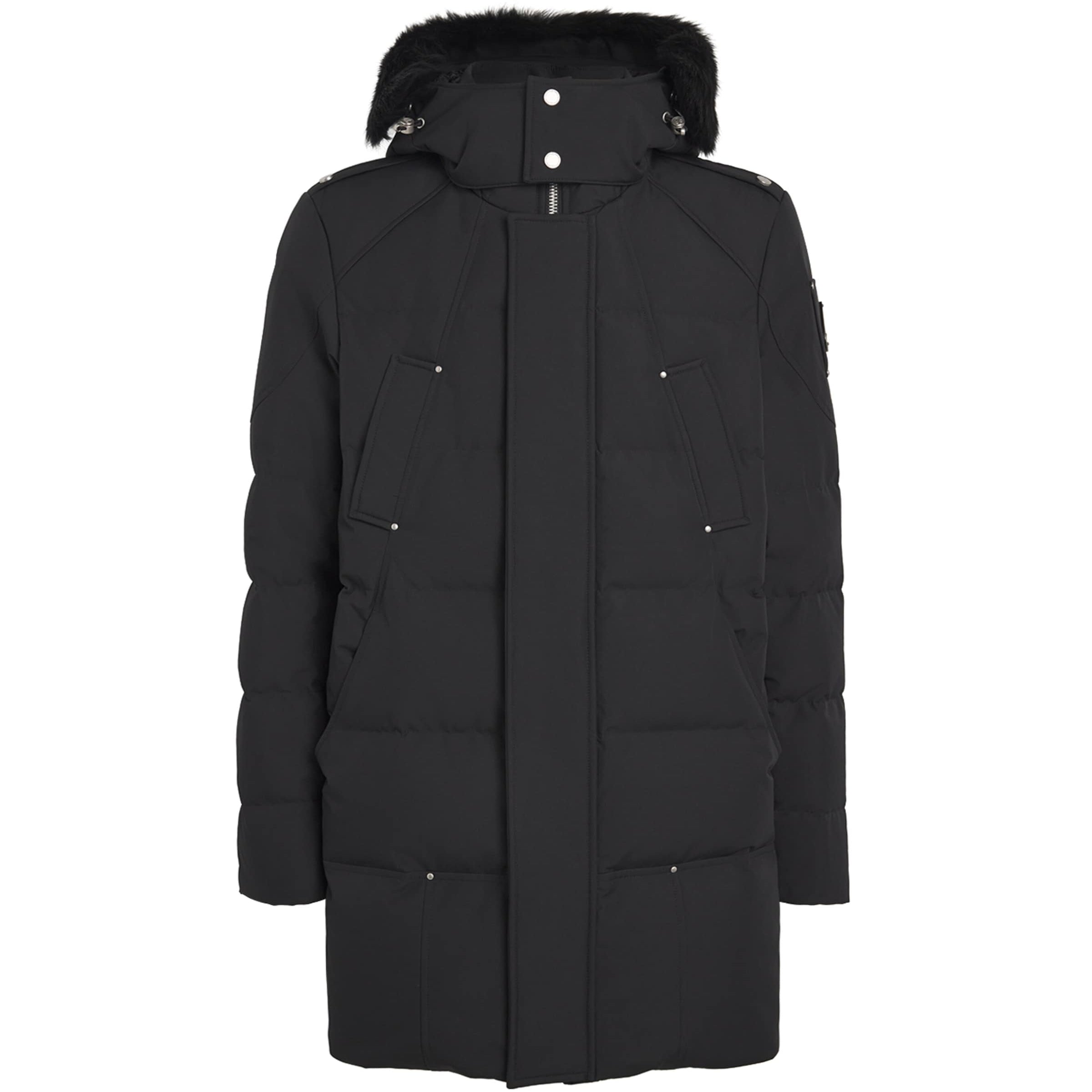 Moose Knuckles Black Down-Padded Cloud Parka Coat